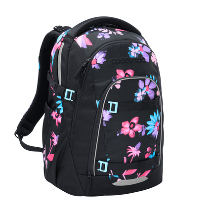 COOCAZOO Schulrucksack MATE in Floral-Design mit mehreren Fächern und ergonomischem Rückenpolster.