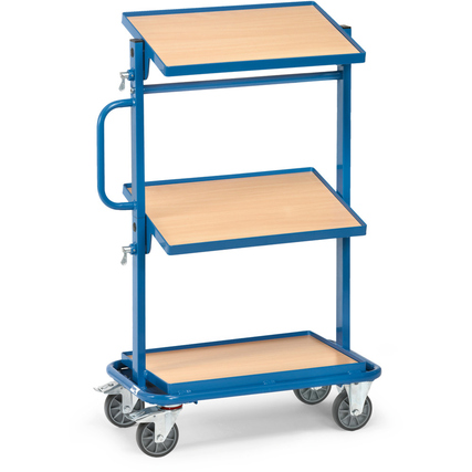 fetra Beistellwagen 45,5 x 117,8 x 82,1 cm (B x H x L) 3 Etagen Holzwerkstoffplatte buche