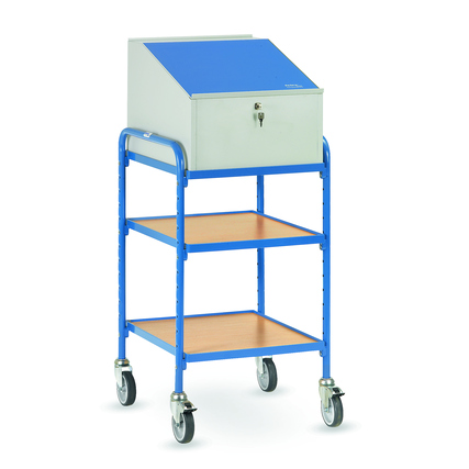 fetra Stehpult 600 x 500 mm (B x L) Stahlblech blau