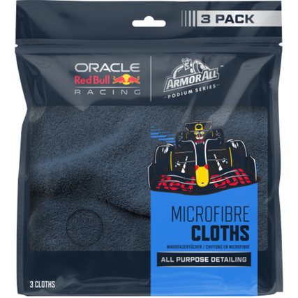 ARMOR ALL Microfasertücher Oracle Red Bull Racing 87 % Polyester, 13 % Polyamid schwarz 3 St./Pack.