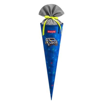 Step by Step Schultüte 18 x 70 x 18 cm (B x H x T) Police Truck Charly Polyester, 100 % recycelt blau