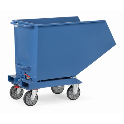 fetra Muldenkipper 73 x 107,2 x 137,4 cm (B x H x L) 750kg 450l Stahl blau