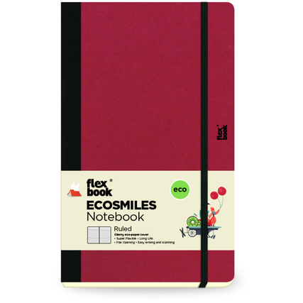 flexbook Notizbuch Ecosmiles cherry Produktbild pa_produktabbildung_1 XL
