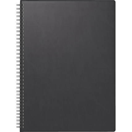 BRUNNEN Buchkalender 781 2027 DIN A4 1 Woche/2 Seiten Kunststoff schwarz
