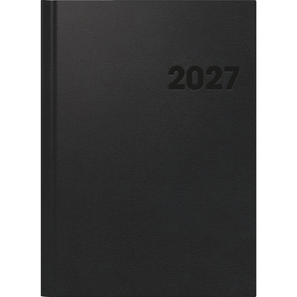 BRUNNEN Buchkalender 781 2027 21 x 29,7 cm (B x H) 1 Woche/2 Seiten Balacron schwarz