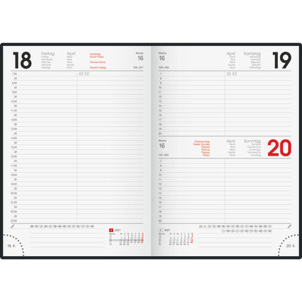 BRUNNEN Buchkalender 795 2027 blau Produktbild pa_produktabbildung_2 XL