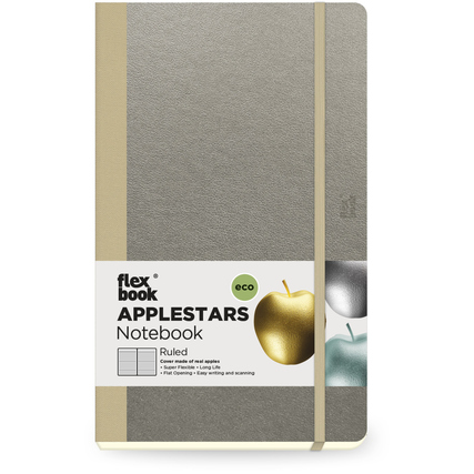 flexbook Notizbuch Applestars silber Produktbild pa_produktabbildung_1 XL