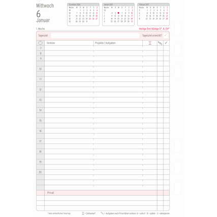 Chronoplan Einlage Kalender DIN A5 2027 Produktbild pa_produktabbildung_4 XL
