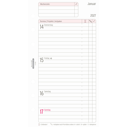 Chronoplan Einlage Kalender Midi 2027 Produktbild pa_produktabbildung_3 XL