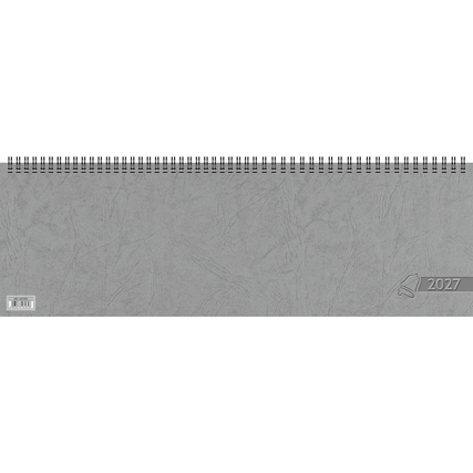 Glocken Querkalender 2027 1 Woche/2 Seiten Karton grau