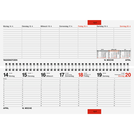rido/idé Querkalender 2027 Produktbild pa_produktabbildung_2 XL