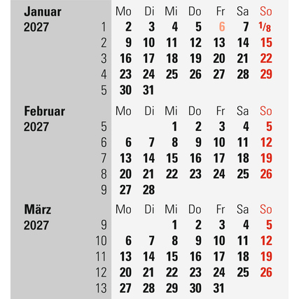 rido/idé Tischkalender 2027 Produktbild pa_produktabbildung_2 XL