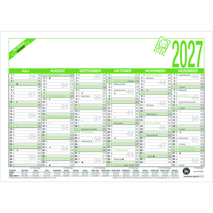 ZETTLER Tafelkalender Natura 2027 Produktbild pa_produktabbildung_2 XL