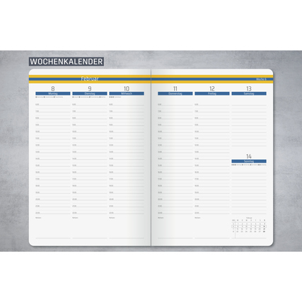 SIGEL Buchkalender Linescape 2027 blau/gelb Produktbild pa_produktabbildung_3 XL