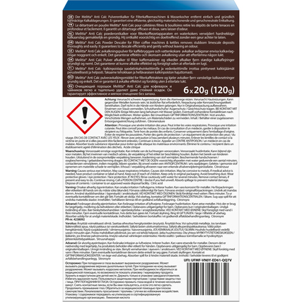 Melitta Entkalker ANTI CALC Pulver Produktbild pa_produktabbildung_2 XL