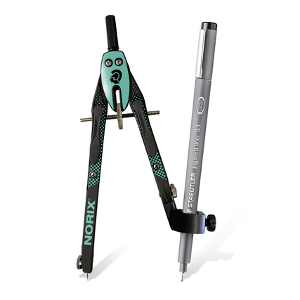 STAEDTLER® Schnellverstellzirkel NORIX® grün Produktbild pa_ohnedeko_2 XL