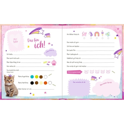 Coppenrath Freundebuch Cosmic School Kätzchen Produktbild pa_produktabbildung_3 XL