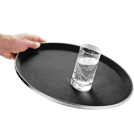 Esmeyer® Serviertablett TENNESSEE 35,5cm Fiberglas Farbe: schwarz