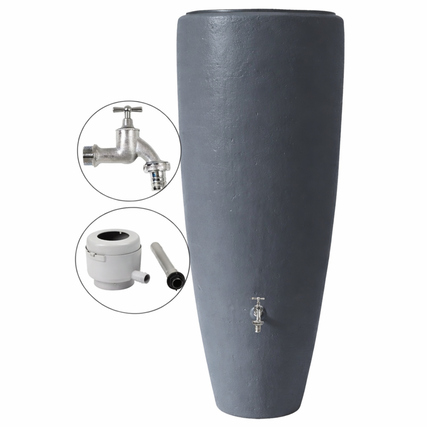 Garantia Regentonne 2in1 62 x 145 x 32 cm (B x H x T) 300l Polyethylen, 100 % recycelt graphit