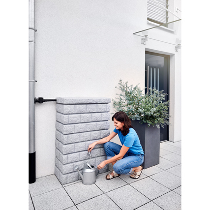 Garantia Regentonne ROCKY Junior lichtgranite Produktbild pa_ohnedeko_1 XL