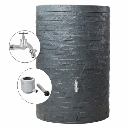 Garantia Regentonne MURO 79 x 104 x 79 cm (B x H x T) 420l Polyethylen, 100 % recycelt graphit