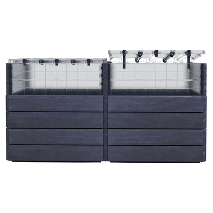 Garantia Hochbeet ERGO QUADRO TurboPlus 2 L 80 80 x 80 x 160 cm (B x H x L) Polypropylen, 100 % recycelt braun
