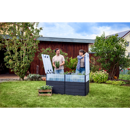 Garantia Hochbeet ERGO QUADRO TurboPlus 2 L 80 braun Produktbild pa_ohnedeko_3 XL