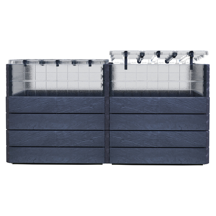 Garantia Hochbeet ERGO QUADRO TurboPlus 2 L 80 80 x 80 x 160 cm (B x H x L) Polypropylen, 100 % recycelt grau