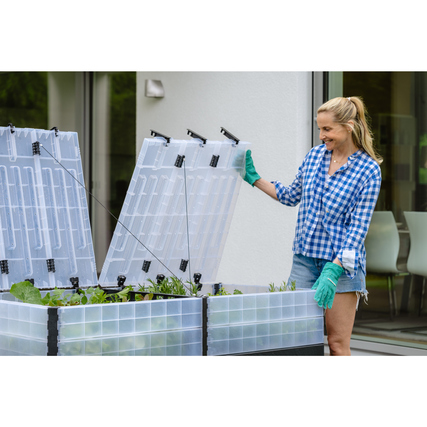 Garantia Hochbeet ERGO QUADRO TurboPlus 2 L 80 grau Produktbild pa_ohnedeko_5 XL