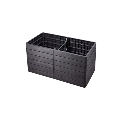 Garantia Hochbeet ERGO QUADRO 2 L 75 80 x 75 x 160 cm (B x H x L) Polypropylen, 100 % recycelt braun