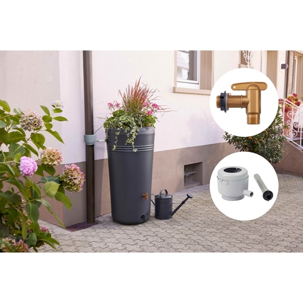 4rain Regentonne AZURA 2in1 Produktbild pa_ohnedeko_2 XL