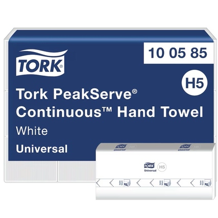 Tork Papierhandtücher PeakServe® 20,1 x 22,5 cm (B x L) Papier weiß 12 x 410 Bl./Pack.