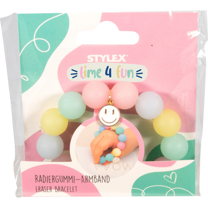 STYLEX Radierer time 4 fun Armband mit Smiley Charm Produktbild pa_produktabbildung_2 XL