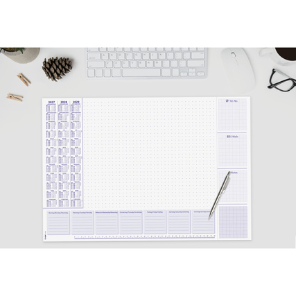 SIGEL Schreibunterlage Lilac mit Kalender 3 Jahre Produktbild pa_ohnedeko_2 XL