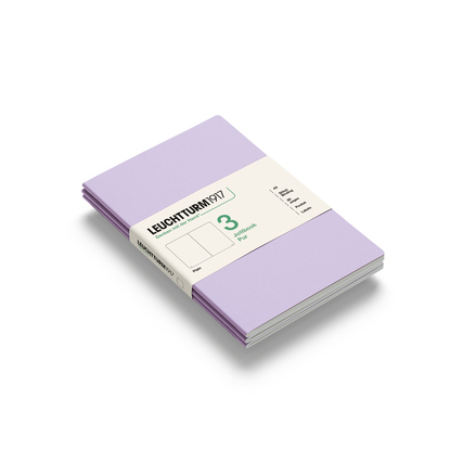 LEUCHTTURM 1917 Notizbuch Jottbook pur 3 St./Pack. *DIN A5* *blanko* lilac Produktbild pa_produktabbildung_1 XL