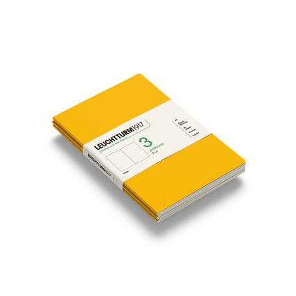 LEUCHTTURM 1917 Notizbuch Jottbook pur 3 St./Pack. DIN A5 blanko sunflower Produktbild pa_produktabbildung_1 XL