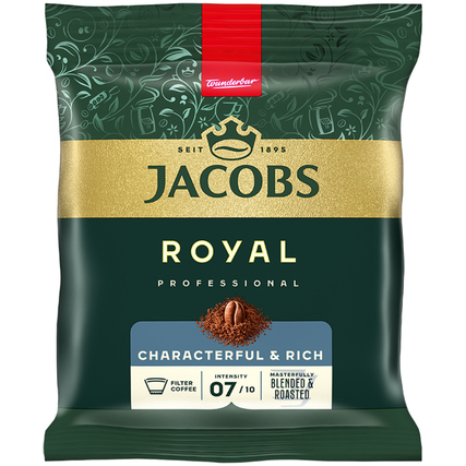 JACOBS Kaffee Royal Professional 100 % Arabica, ausgewogen, harmonisch gemahlen 80 x 60 g/Pack.