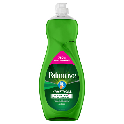 Palmolive Geschirrspülmittel Kraftvoll Original biologisch abbaubar pH-Wert: 2,21-3,21 Kunststoff, 100 % recycelt 0,75l