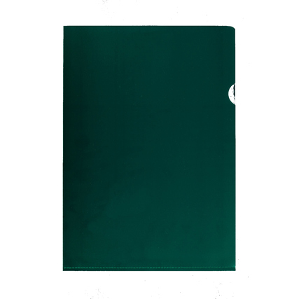 prooffice Sichthülle DIN A4 150µm oben, rechts offen Polypropylen grün glatt 10 St./Pack.