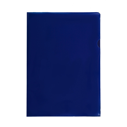 prooffice Sichthülle DIN A4 150µm oben, rechts offen Polypropylen blau glatt 10 St./Pack.