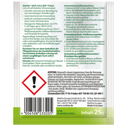 Melitta Entkalker Anti Calc Bio Powder Produktbild pa_produktabbildung_2 XL