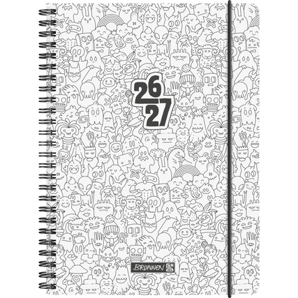 BRUNNEN Schülerkalender Juli 2026 - Dezember 2027 ZENart Produktbild pa_produktabbildung_1 XL