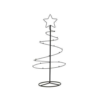 EVERLANDS Dekorationsfigur Weihnachtsbaum 36 x 77 cm (B x H) Eisen schwarz