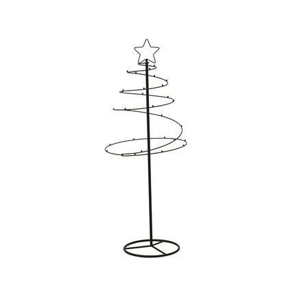 EVERLANDS Dekorationsfigur Weihnachtsbaum 50 x 130 cm (B x H) Eisen schwarz