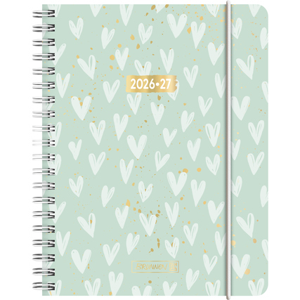 BRUNNEN Schülerkalender Juli 2026 - Dezember 2027 Hearts Produktbild pa_produktabbildung_1 XL