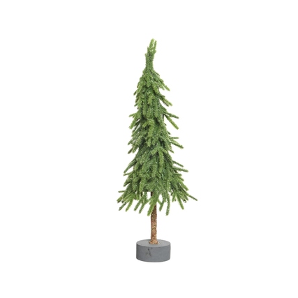 EVERLANDS Dekorationsfigur Fröhliche Tanne 12 x 35 cm (Ø x H) Polyethylen grün