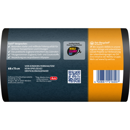 Swirl Müllbeutel Profi Schwerlast 60 l Produktbild pa_produktabbildung_2 XL