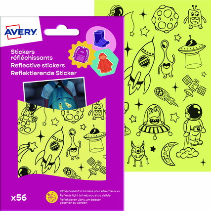 Avery Zweckform Stickeretikett reflektierend Space Produktbild pa_produktabbildung_1 XL