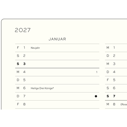 LEUCHTTURM 1917 Buchkalender Medium Juli 2026 - Dezember 2027 Hardcover sunflower Produktbild pa_produktabbildung_4 XL