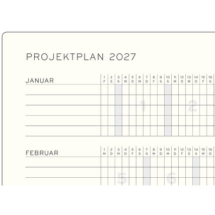 LEUCHTTURM 1917 Buchkalender Medium Juli 2026 - Dezember 2027 Hardcover sunflower Produktbild pa_produktabbildung_5 XL